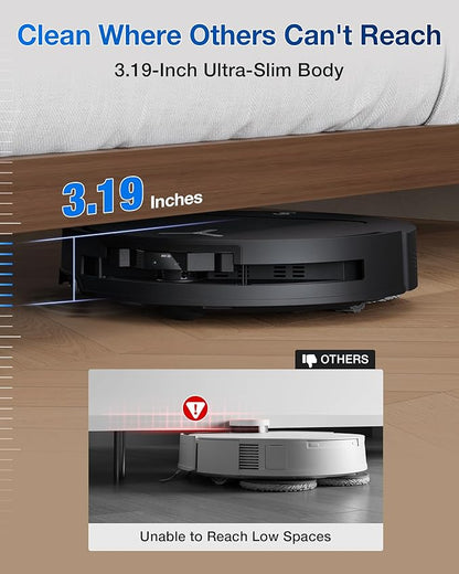 ECOVACS DEEBOT T50 Omni Robot Vacuum and Mop, 3.19” Ultra-Slim, 000Pa Suction - Image 2