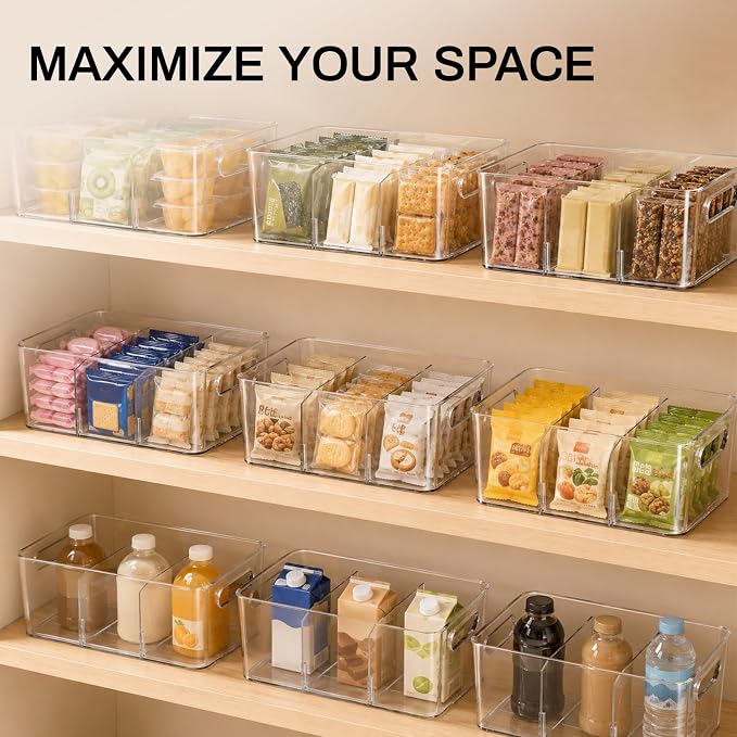 Mpotmiy 10 Pack Pantry Organizers and Storage, Fridge Organization and Storage - Image 8