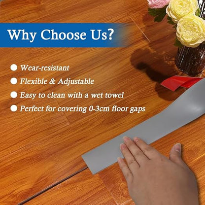Floor Transition Strip Self Adhesive Floor Cover Strips Laminate 2" Wide Vinyl - Image 5