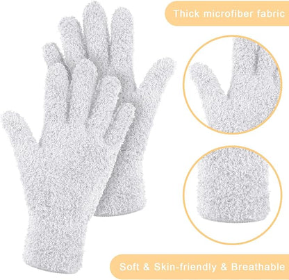 Patelai 3 Pairs Microfiber Plant Dusting Gloves Leaf Cleaning Gloves - Image 6