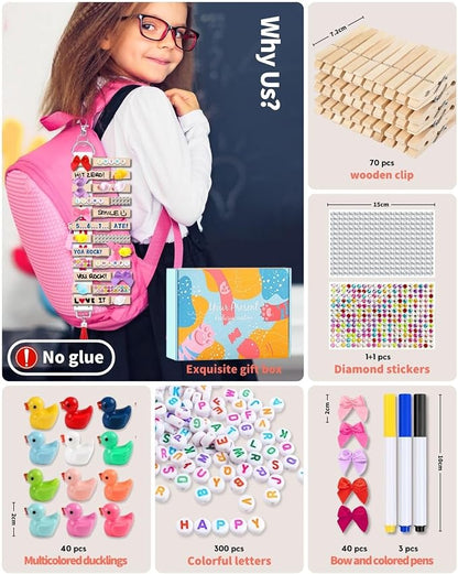 Cheer Pins for Backpack Cheer Stuff Kit 70 Clothes Pins - Image 3