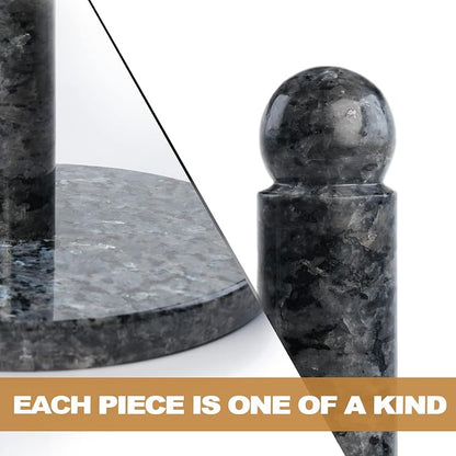 Koville Norwegian Natural Granite Paper Towel Holder Countertop, Genuine Stone - Image 6