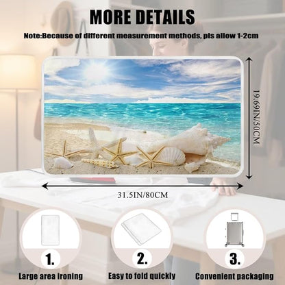 Ironing Mat Hawaiian Beach Heat Resistant Ironing Blanket Thick Portable Travel - Image 7