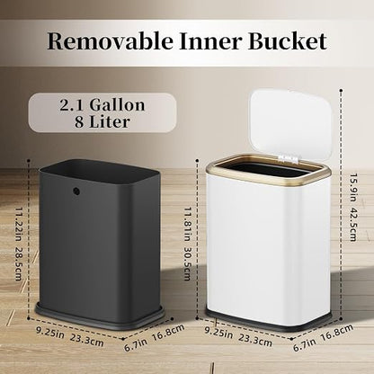 2.1 Gallon Bathroom Trash Can - Image 7