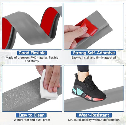 Vinyl Door Threshold Flooring Transition Strip Self Adhesive Carpet Edging Strip - Image 3