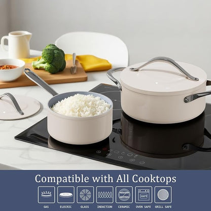 CookinCraze 4.5qt Ceramic Dutch Oven Pot - Image 4