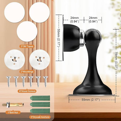 Probrico Black Magnetic Door Stoppers - Image 5