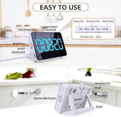 Rechargeable Digital Kitchen Timer - Image 6