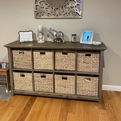 10.5 x 10.5 Storage Cubes – Water Hyacinth Wicker Baskets - Image 3