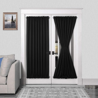 DWCN French Door Curtains – Rod Pocket Thermal Blackout Curtain by DWCN