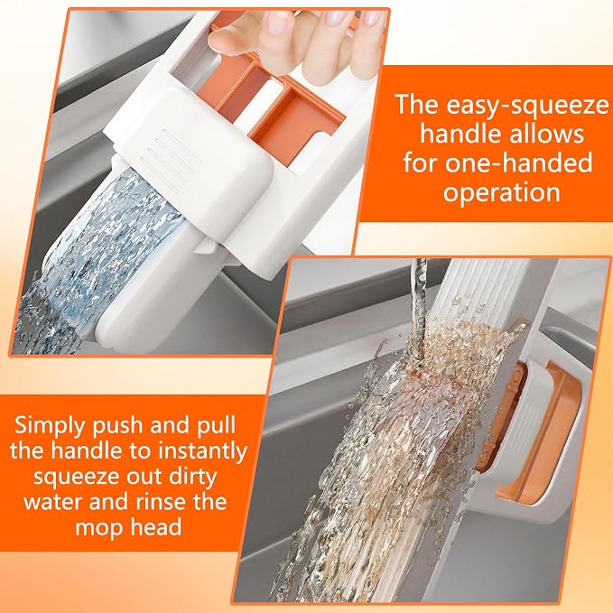 Mini Foldable Desktop Mop, 2025 Self-Squeeze Sponge Cleaning Tool, Portable - Image 5