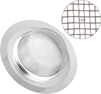 2Pcs Kitchen Sink Strainer, Stainless Steel Mesh Sink Drain Cover, Large Wide - Image 4