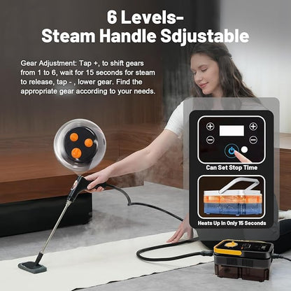 Steam Cleaners, 2500W High Pressure Steamer - Image 4