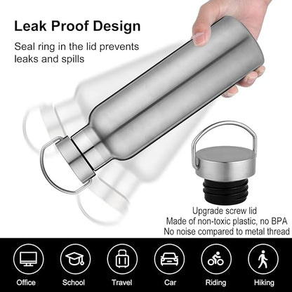 Neihepal 20 oz Insulated Water Bottles Bulk 8 Pack, Stainless Steel Double Wall - Image 4
