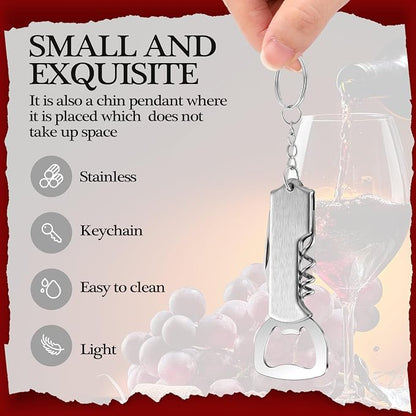 Ziliny 48 Pcs Bottle Opener Keychain Bulk Wine Bottle Beer Opener Keychain - Image 3