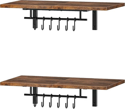 CHOEZON Wall-Mounted Pot Racks, Floating Shelves, Wall Shelves, Vintage Pot - Image 8