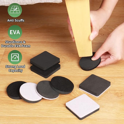 Ezprotekt 2.5" Square Felt Furniture Movers Sliders - Image 3