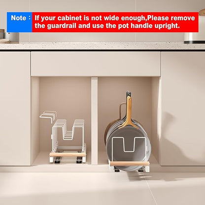 Magheo Pull Out Pots and Pans Organizer Under Cabinet - Image 8