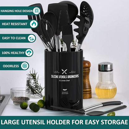 Silicone Cooking Utensil Set, Umite Chef 15pcs Silicone Cooking Kitchen - Image 2