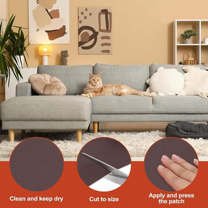 PATIKIL Leather Patches Tape for Furniture, 6.3 x 61 Inch Self Adhesive Vinyl - Image 3