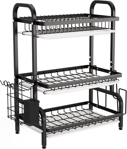 1Easylife Drying Rack, Metal 3-Tier Large Capacity Dish Rack by 1Easylife