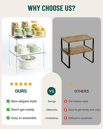 Bobomoment Acrylic Cabinet Organizer, Spice Rack Organizer - Image 5