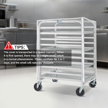 BIEAMA Bun Rack Cover – 10 Tier Commercial Bakers Racks Sheet Pan Rack Cover PVC - Image 6