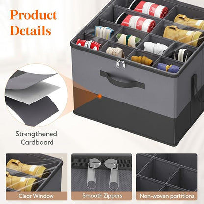 Lifewit Shoe Storage Organizer for Closet Fits 12-16 Pairs, Fabric Large Shoe - Image 4