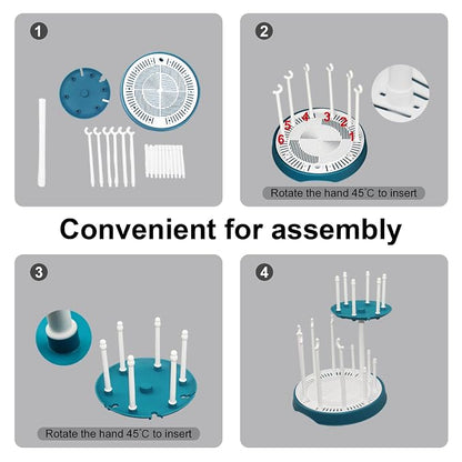 Baby Bottle Drying Rack, Double-Layer Bottle Drying Rack, Hold Up to 16 Baby - Image 7