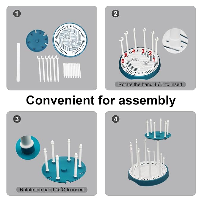 Baby Bottle Drying Rack, Double-Layer Bottle Drying Rack, Hold Up to 16 Baby - Image 6