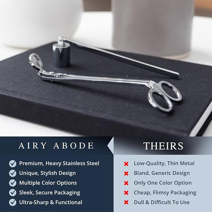 Candle Wick Trimmer and Candle Snuffer Accessory Set – Pick Your Color - Image 3
