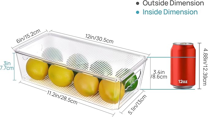 Vtopmart 12pcs Clear Organizers and Storage Bins - Image 2
