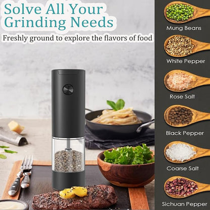 Electric Salt and Pepper Grinder, Automatic Battery Pepper Mill Shakers - Image 8