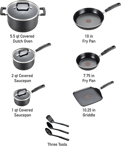 T-fal 20 piece set of Signature Nonstick Cookware - Image 2