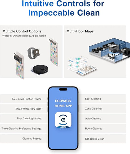 ECOVACS DEEBOT T30C Robot Vacuum and Mop, 000Pa Suction, TruEdge Adaptive Edge - Image 8
