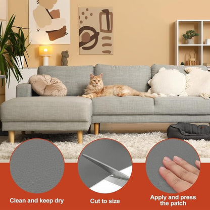 PATIKIL Leather Patches Tape for Furniture, 6.3 x 61 Inch Self Adhesive Vinyl - Image 3