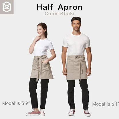 Unisex Waist Apron Half Bistro Apron Server Aprons - Image 4