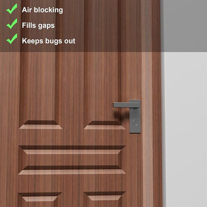 T-Shaped Door Draft Stopper, 1.37 in x 20 Ft Silicone Seal Strip - Image 5