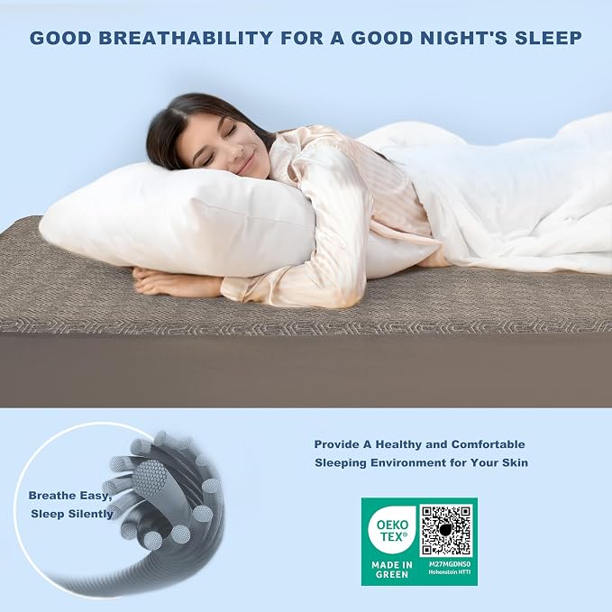 GRT Twin XL Mattress Protector Waterproof, Breathable Bamboo Charcoal Fiber - Image 5