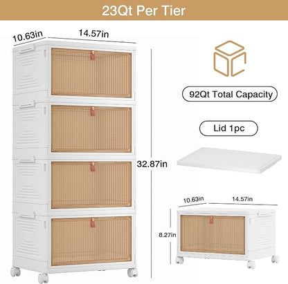 VECELO 3 Tier Storage Bins - Image 2
