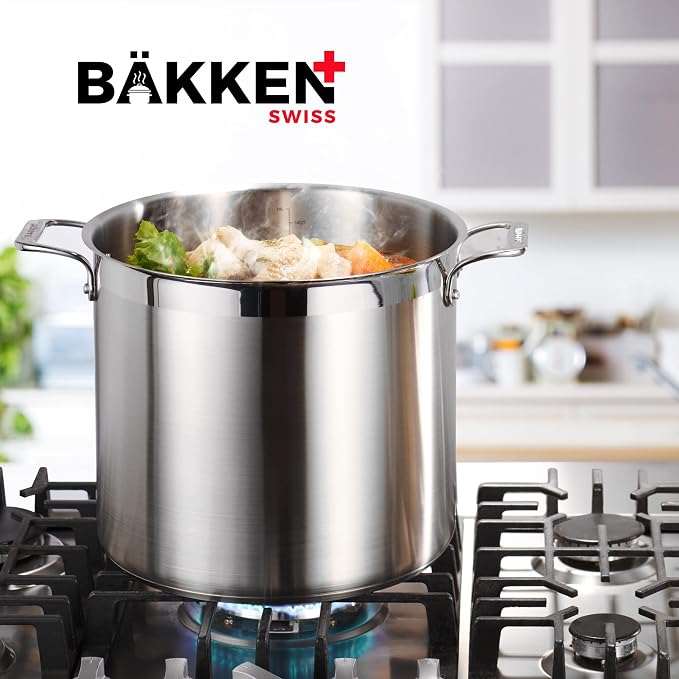 Stainless Steel Stockpot with Lid 20 Quart, Durable 18/8 Stainless Steel - Image 8