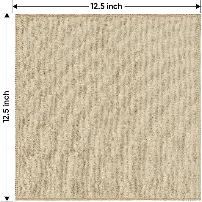 HOMEXCEL Microfiber Cleaning Cloth 6 Pack 12.5 x 12.5 inch Microfiber Towels - Image 7