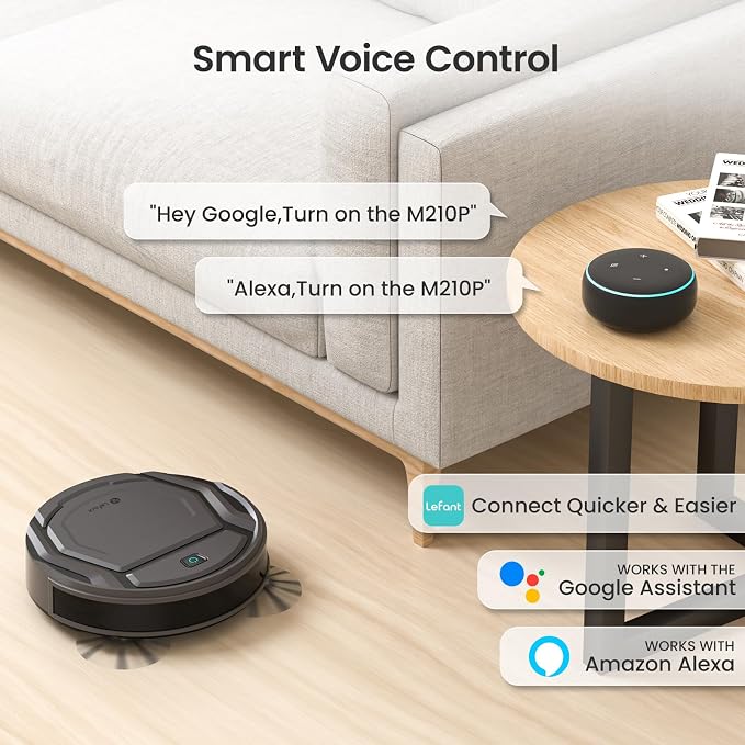 Lefant Robot Vacuum Cleaner M210 Pro, 2200Pa Suction, 120 Min Self-Charging - Image 8
