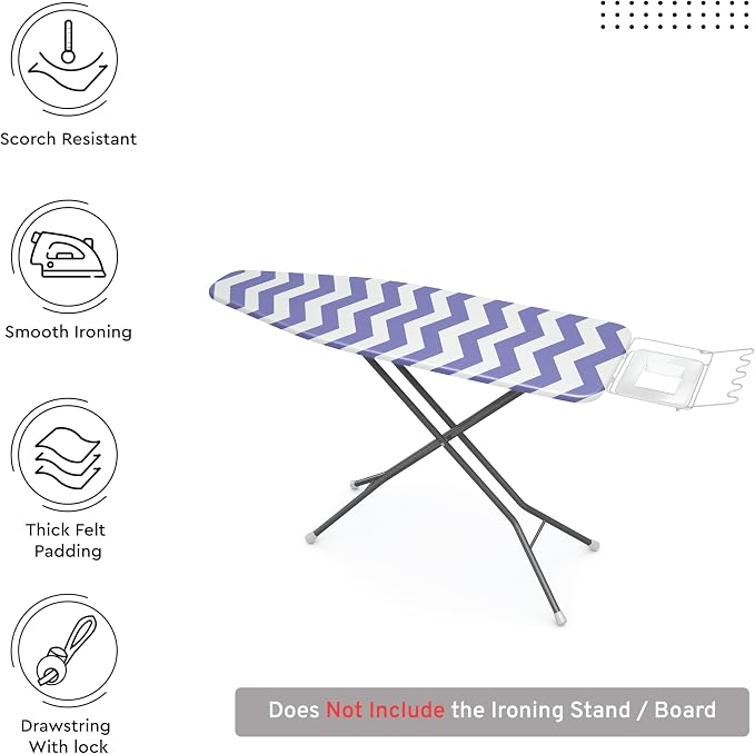 Encasa XO Ironing Board Cover and Pad 42"x14" - Image 3