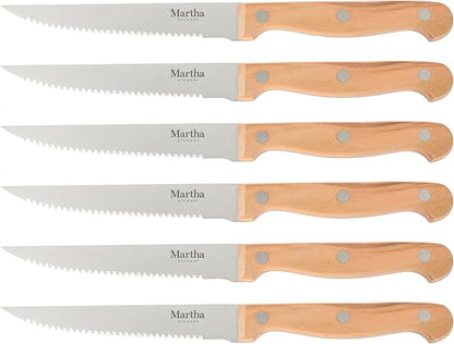 Martha Stewart Austenwood 15-Piece Knife Block Set, German Stainless Steel - Image 7