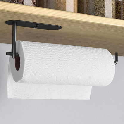 VAEHOLD Self Adhesive Paper Towel Holder Under Cabinet Mount, Wall Mounted - Image 6