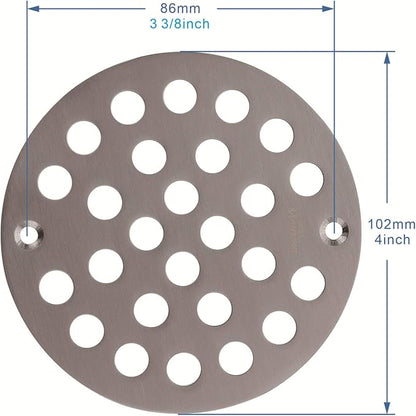 4-Inch Screw-in Shower Drainer Cover Replacement Floor Strainer Floor Drain - Image 2