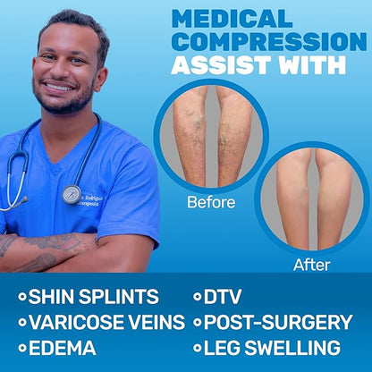 (3 Pairs - Closed Toe) Made in USA - Sheer Compression Stockings for Women 15-20mmHg - Womens Compression Socks for Circulation during Travel, Airplane, Sport, Athletic - White, X-Large - A101WH4-3