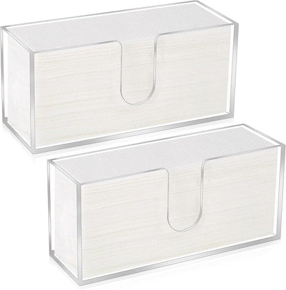 2Pcs Acrylic Paper Towel Dispenser, Paper Towel Holder Countertop Clear Multi by Unknown