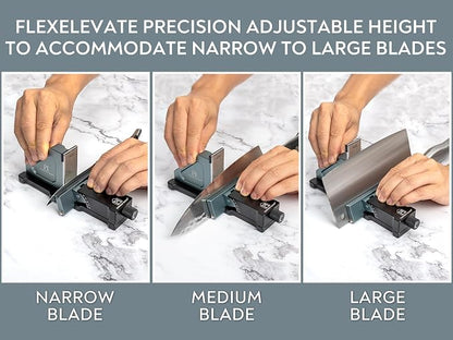 PATENTED ORIGINAL ADJUSTABLE ROLLING KNIFE SHARPENER KIT: Adjustable Height - Image 9